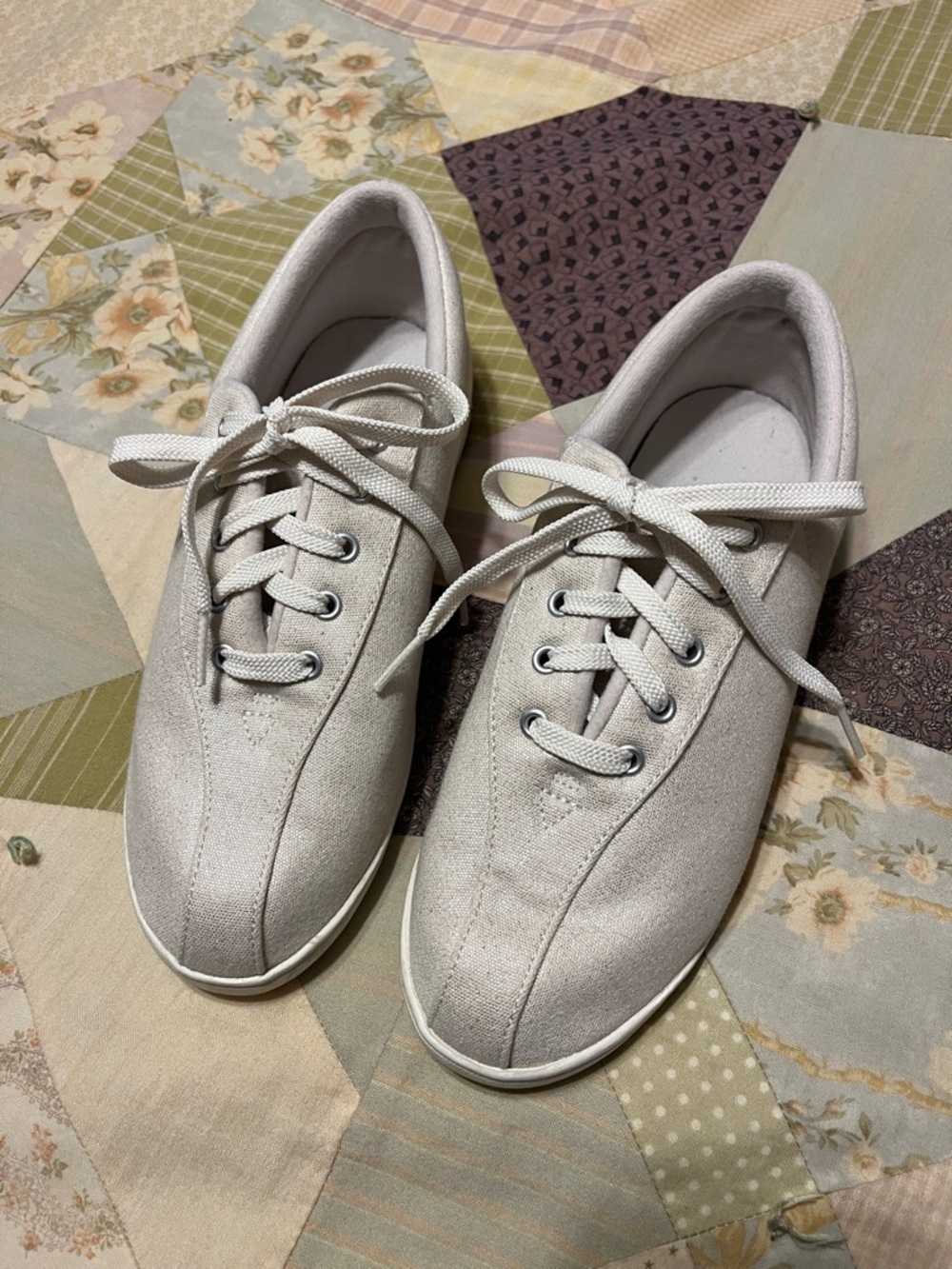 Easy Spirit Women's Lace-Up Sneakers in Off-White
